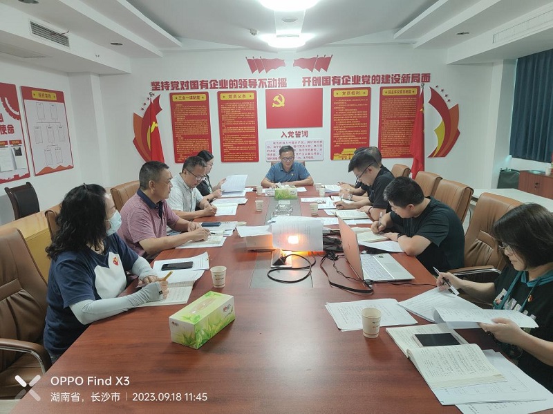 湖南糧油進(jìn)出口集團(tuán)黨委書記、董事長葉蓁以普通黨員身份參加所在黨支部主題教育專題組織生活會